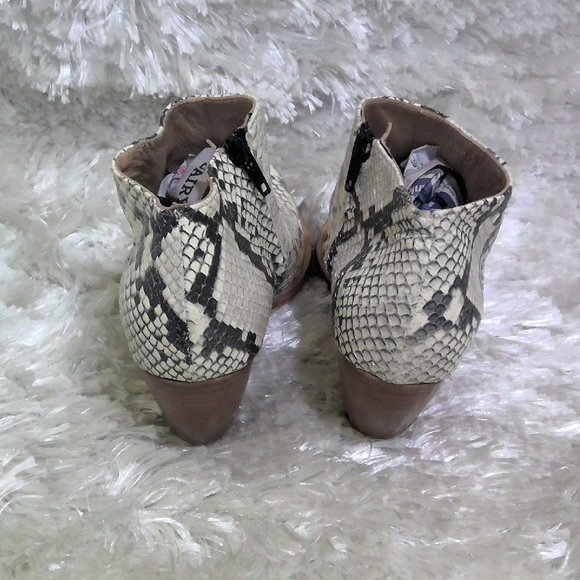 Snakeprint White Python Alberto Zago Ankle Booties - Picture 5 of 13